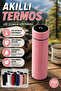 250 ml Insulated Metal Thermos Bottle with Led Temperature Display
