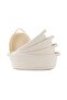 5 Pieces Rectangle Rope Basket, Natural Cotton Rope Storage Baskets, Beige Versatile Decorati