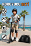 Black Child Protective Set – Knee Pads, Elbow Pads, Wrist Guards for Skateboarding, Skating, Scooter and Bicycle