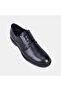 Men's Black Laced Leather Classic Shoes - 7