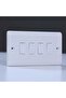 4 Gang 2 Way Switch White, Electrical Switch And Socket For Wall Installation - 2