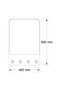 Plus Clea Mirror (Hs16518) 400x600Mm, Wall Mirror For Wash Area Styling And Daily Use - 2