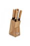 6-Piece Kitchen Knife Set with Wooden Block, Stainless Steel Pascual Series