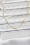 60cm Golden Brass Laser Style Chain Women's Necklace for Elegant Necks - 2