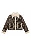 Leopard Patterned Plush Coat - 3
