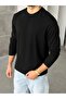 Stitching Detailed Cotton Basic Regular Sweat m - Black - 5