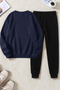 Unisex Monte Carlo Design Printed Crew Neck Sweatshirt - 2-Piece Tracksuit Set - 2