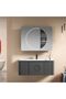 Vanity Set Basin Mirror AD6060 Plywood Melamine Basin 1000x500 Mirror 900x700