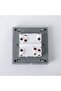 1G Intermediate Switch Aura Black, Wall Plate Fitting For Home And Office Electrical Setup - 3