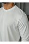 Stitching Detailed Cotton Basic Regular Sweat m - White - 5