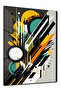 Black Gold Sculptural Stones Metal Wall Art