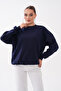 Basic Three-Yarn Sweat with Shoulder Detail - 2