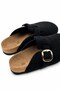 Bled Women's Suede Black Orthopedic Sole Comfortable Fit Non-Slip Sole Soft Lightweight Daily Indoor Dowry Slippers - 3