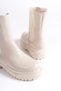 Lora Laceless Elastic Orthopedic Sole Women's Boots Ckt - Cream - 5