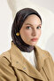 Patterned Twill Scarf Prime Brown - 4