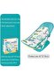 68167 Deluxe Baby Bather, 3-Position Recline, 0+ Months, Support up to 13kg, Turquoise Animal Print - 3