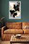 Retro Orange Teal Ribbon Abstract Metal Wall Art - 5