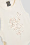 Girl Ecru Undershirt - 7