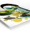 Color Splash Black Center Abstract Metal Wall Art - 2