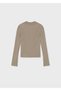 Winter Season Girls' Long Sleeve Half Turtleneck Bady Tshirt - Beige - 2