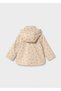 Winter Season Baby Girl Heart Printed Raincoat - Cream - 4