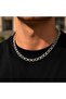 Non-Tarnish Aluminum Thick Chain Chunky Necklace - 2