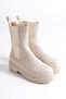 Lora Laceless Elastic Orthopedic Sole Women's Boots Ckt - Cream - 4