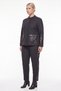 Women's Green Winter Pocketed Leather Detailed Jacket-Pants Set - 2