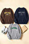 Unisex Mixed Printed Crew Neck Sweatshirt Set – Pack of 3