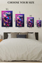 Peach Gold Minimal Flow Abstract Metal Wall Art - 6
