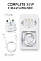 Suitable for iPhone, tablet, 35W charger set, 2-meter multi plug