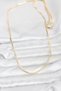 60cm Golden Brass Square Chain Women's Necklace for Elegant Necks