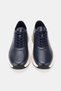 Men's Dark Blue Genuine Natural Leather Eva Sole Lace-Up Shoes - 5