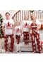 Matching Family Christmas Pajamas Sets Family Holiday Pjs Short Sleeve Xmas Tree Plaid Print Sleepwear Outfits Soft Home Lounge