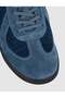 Genuine Leather Blue Men's Casual Sneaker Shoes - 5
