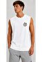 Printed Men's Cotton Crew Neck Training Athlete Tank Top Sleeveless T-Shirt