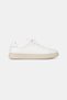 Men's White Genuine Natural Leather Eva Sole Lace-Up Daily Casual Shoes - 6