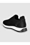 Men's Black Knitwear Genuine Leather Summer Slip-On Shoes - 5