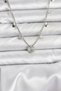 Silver Brass Heart Women's Necklace for Elegant Necks - 2