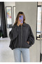 Modal Casual Zippered Bomber Jacket