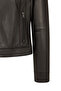 Victoria Women's Black Short Leather Jacket 26Wgd5711U4 - 7