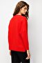 Women's V-Neck Low Sleeve Slit Wool Cardigan Coral - 4