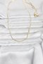 60cm Golden Brass Thin Square Chain Women's Necklace for Elegant Necks
