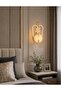 Gold Led Wall Lamp with Three Light Sources - 2