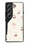 Tecno Camon 40 Cherry Pearl Lace Design Glossy Phone Case
