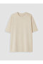 Vizyon New Season Yellow Plus Size 100% Cotton Oversize Women's T-Shirt - 3