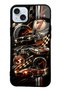 iPhone 15 Plus Glossy Phone Case with Retro Speed Icons Design