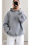 Angel Wing Lace Detailed Hooded Oversize Sweatshirt - 5