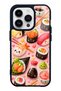 iPhone 14 Pro Sushi Love Club Design Glossy Phone Case
