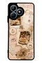 Realme Note 50 Glossy Phone Case with Café Love Letters Design